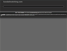 Tablet Screenshot of kundalimatching.com